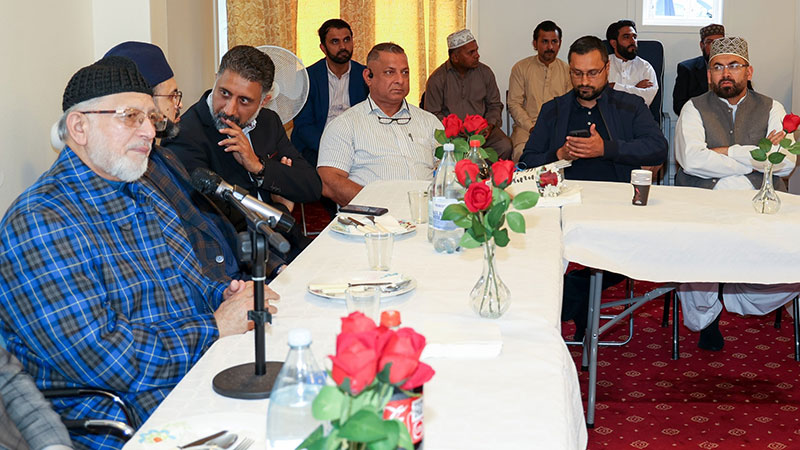 Shaykh-ul-Islam meets the members of MQI Stockholm