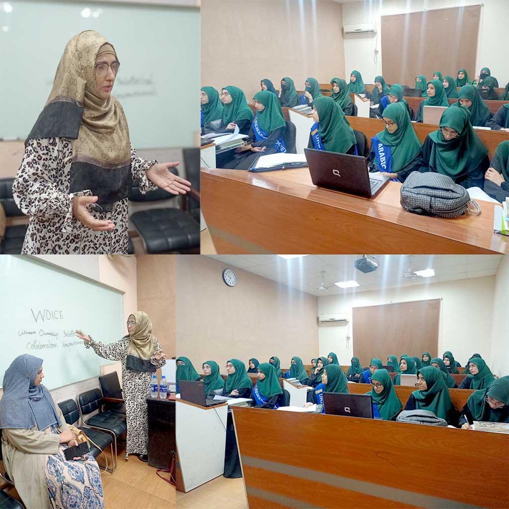 Traning session in Minhaj college for women