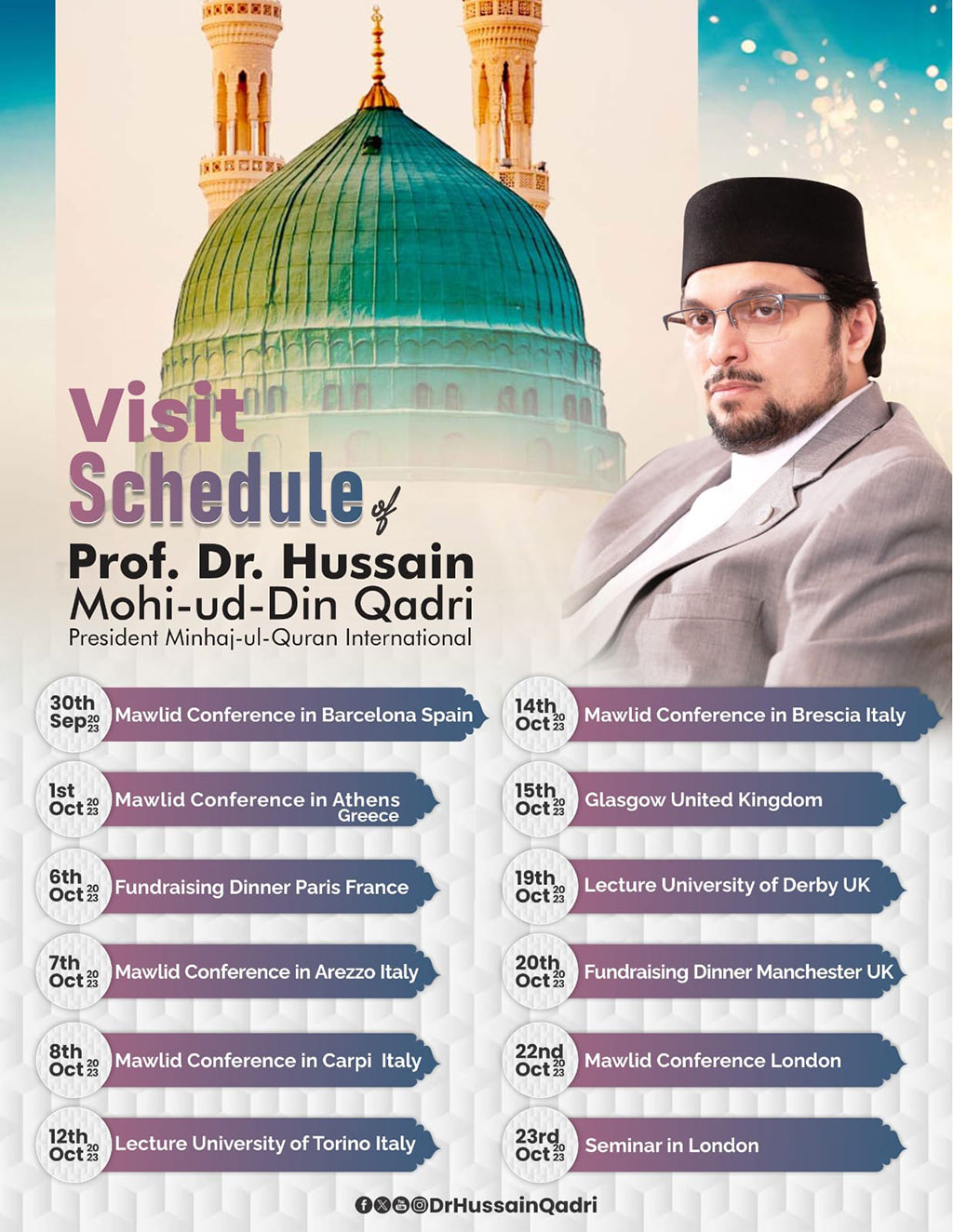 dr hussain visit shedule 2023