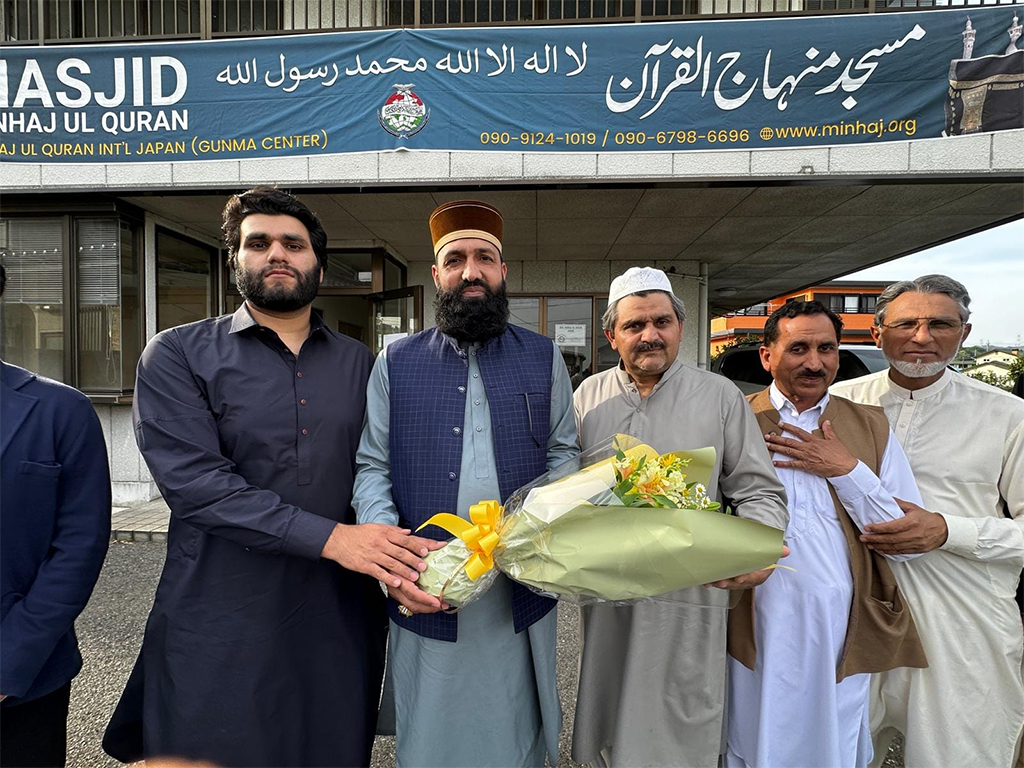 Allama Rana Nafis Qadri received welcome on his arrival at Japan