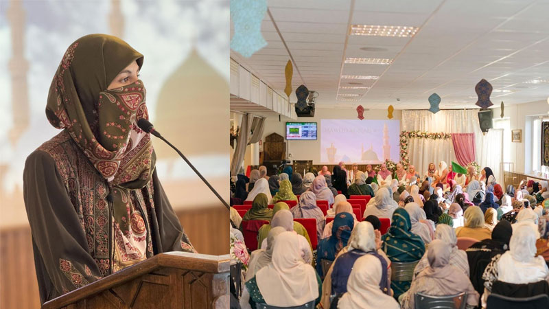 Basima Hassan Qadri addressing Mawlid un Nabi Conference in Norway