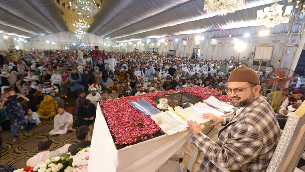 Dr Hassan Qadri Addresses Milad e Mustafa Conference in Sheikhupura