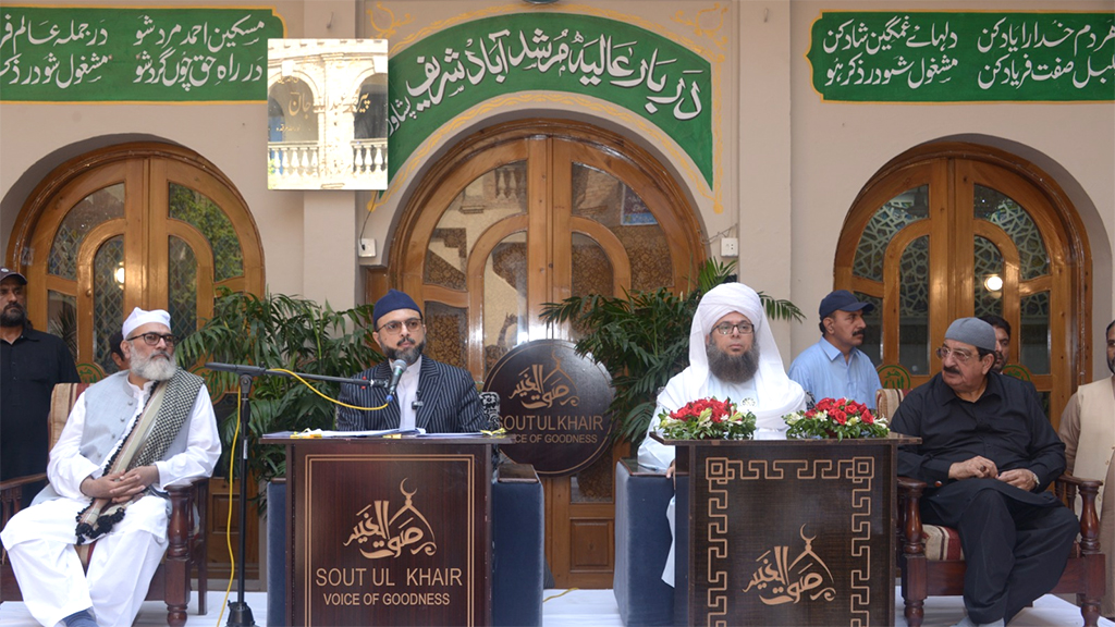 Dr Hassan Qadri addressing Khutba Jummah in Murshid Abad Peshawar