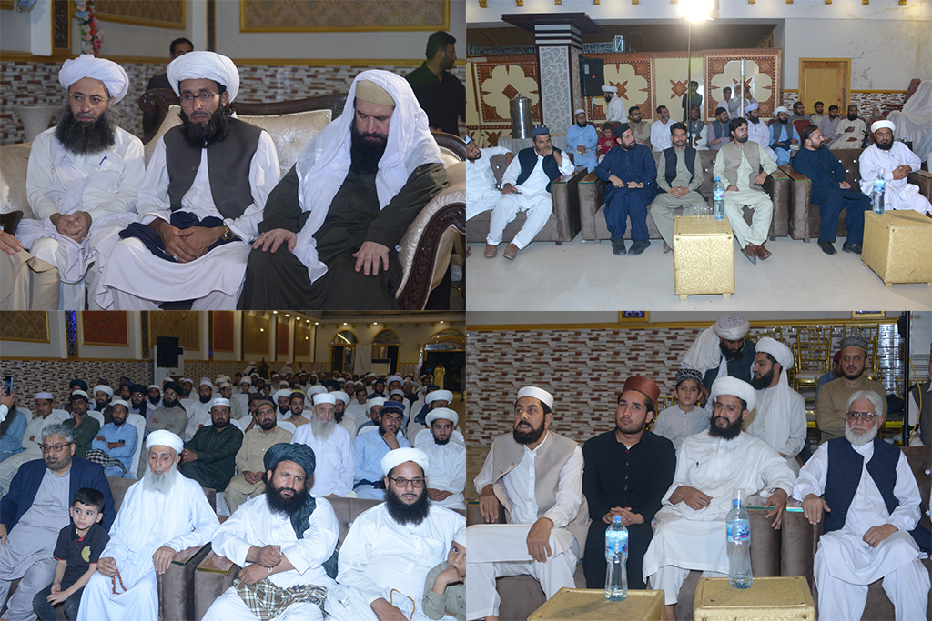 Dr Hassan Qadri addressing Muallim e insaniyat Conference in Peshawar