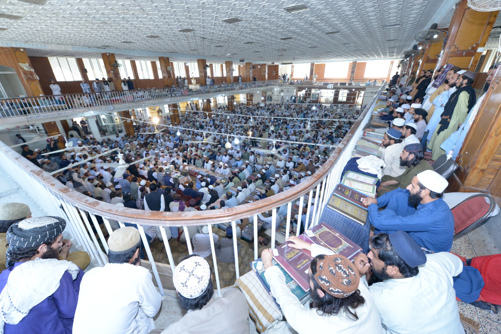 Dr Hassan Qadri addressing at Jamia Darul-Uloom Haqqania Akora Khattak Nowshehra