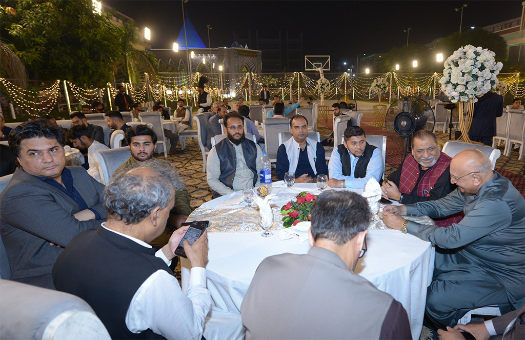 Dr Hassan Qadri participate Milad Dinner Minhaj University Lahore