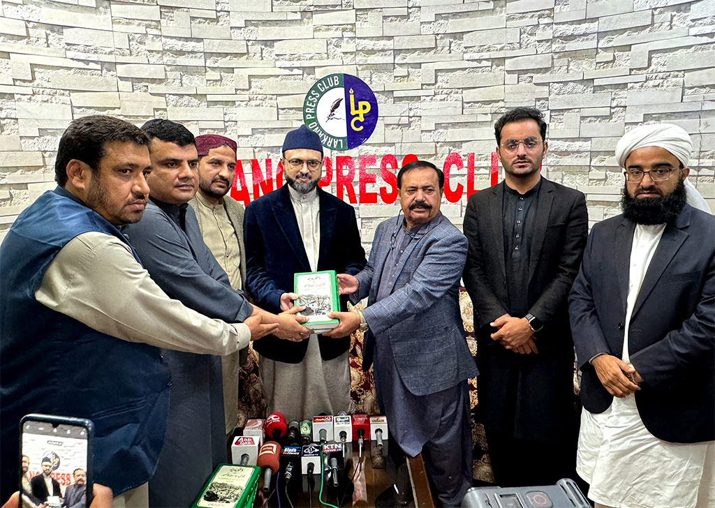 Dr Hassan Qadri visit larkana press club