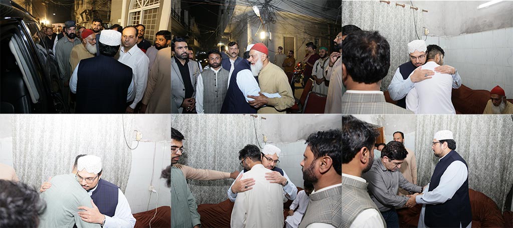 Dr Hussain Qadri expressing condolences on death of Haji Salim Qadri son