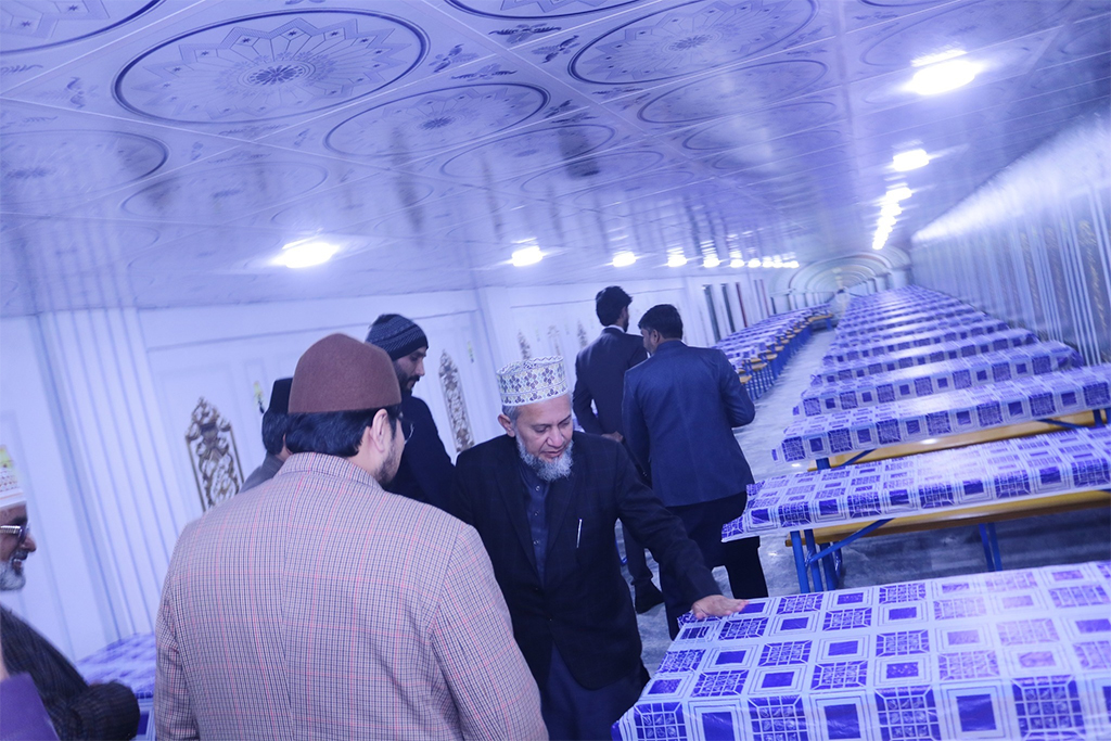 Dr Hussain Qadri inaugurated a new dining hall in Tahfiz ul Quran Institute 