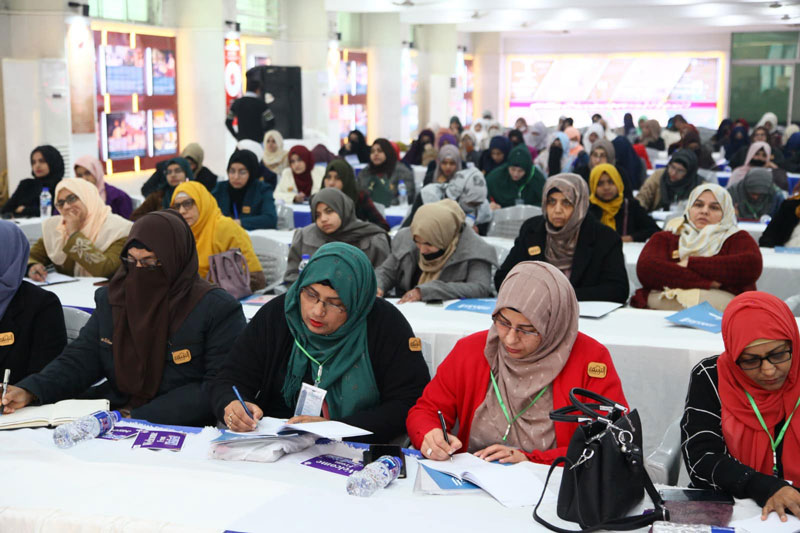 Dr Ghazala Qadri addressing Minhaj ul Quran Women League Al-Tarbiyah 2024 Camp Day2 2024