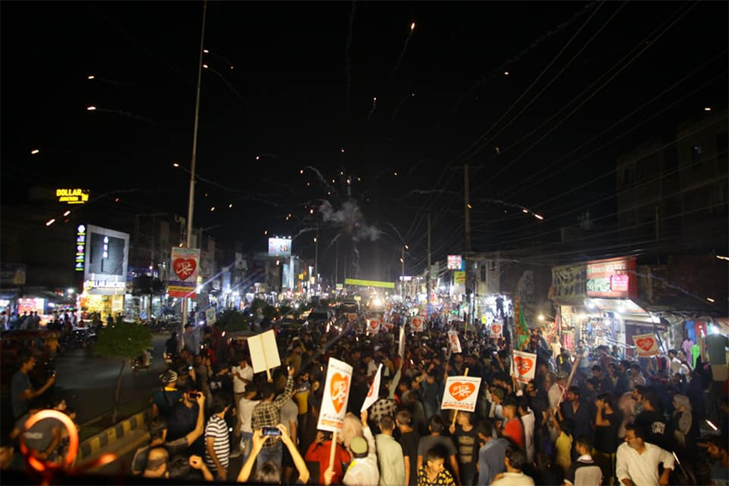 minhaj ul quran torch-bearing procession