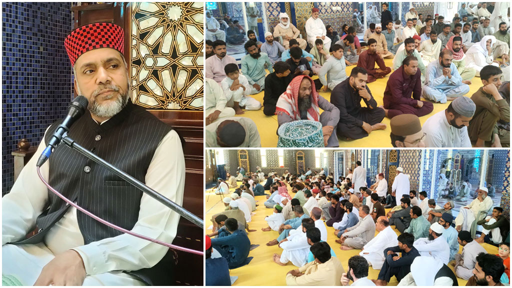 Rana Idress Qadri adressing Khutba Jummah