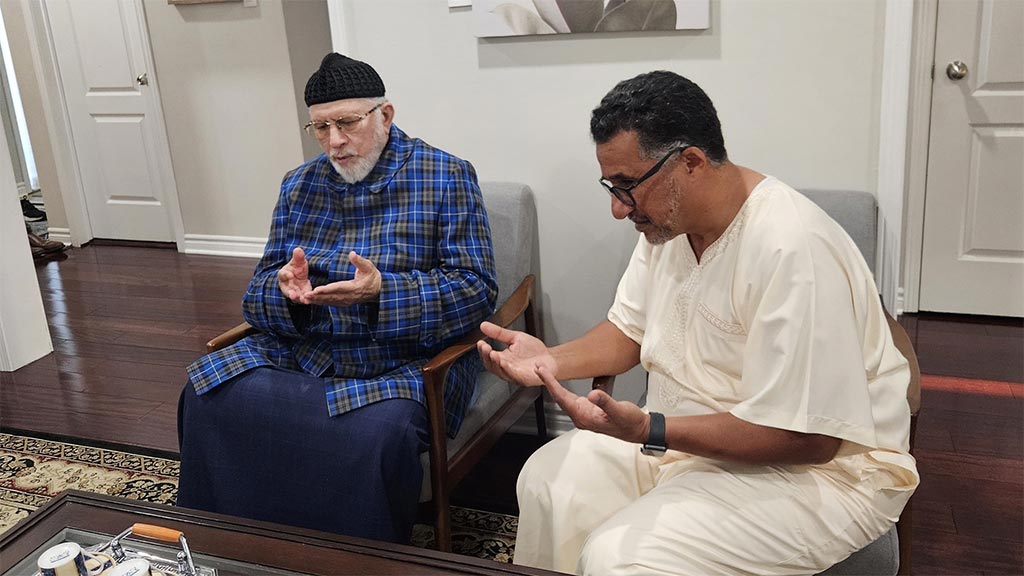 Shaykh ul islam Dr Tahir Qadri met with Shaykh Nasir Saleemi in Canada