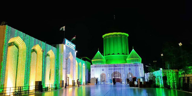 Minhaj-ul-Quran's Central Secretariat Illuminated