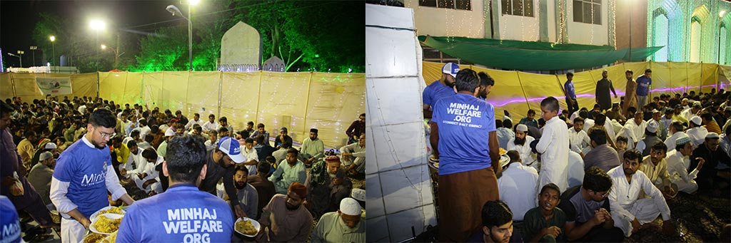 Ziyafat e Milad at Markaz Minhaj ul Quran Lahore under  Minhaj Welfare Foundation