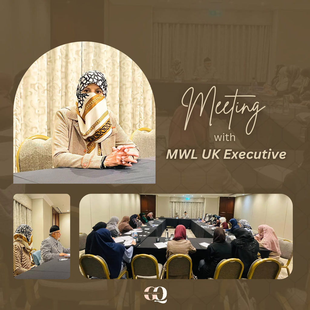 dr ghazala qadri meets MWL UK executive