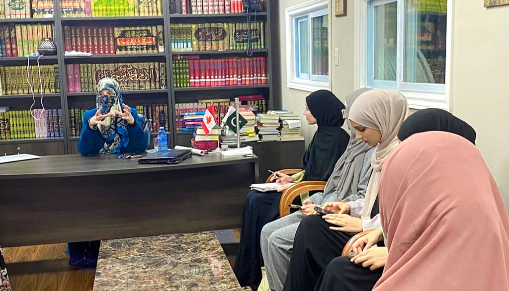 dr ghazala qadri meeting with minhaj sisters canada