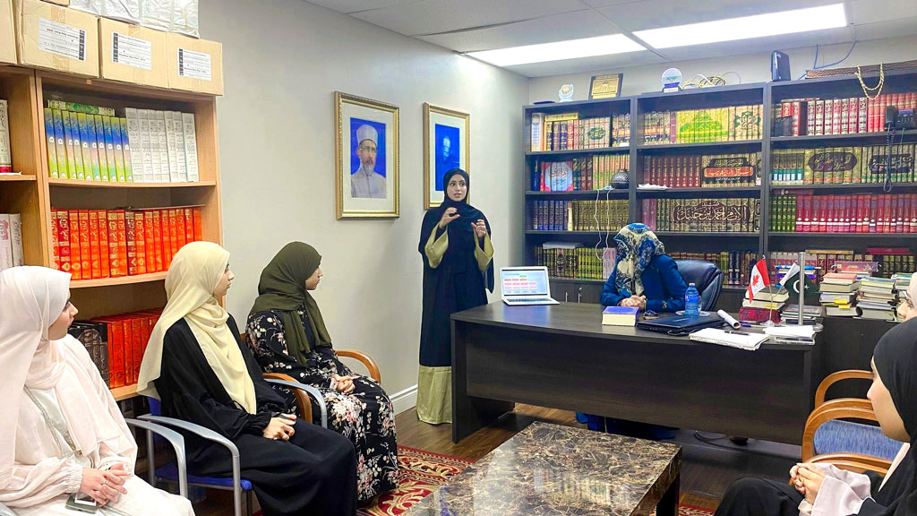 dr ghazala qadri meeting with minhaj sisters canada