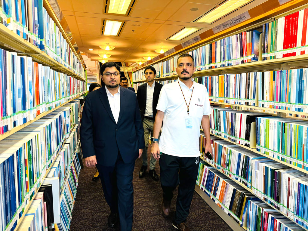 dr hussain hong kong library visit