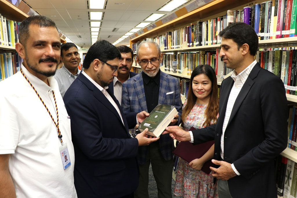 dr hussain hong kong library visit