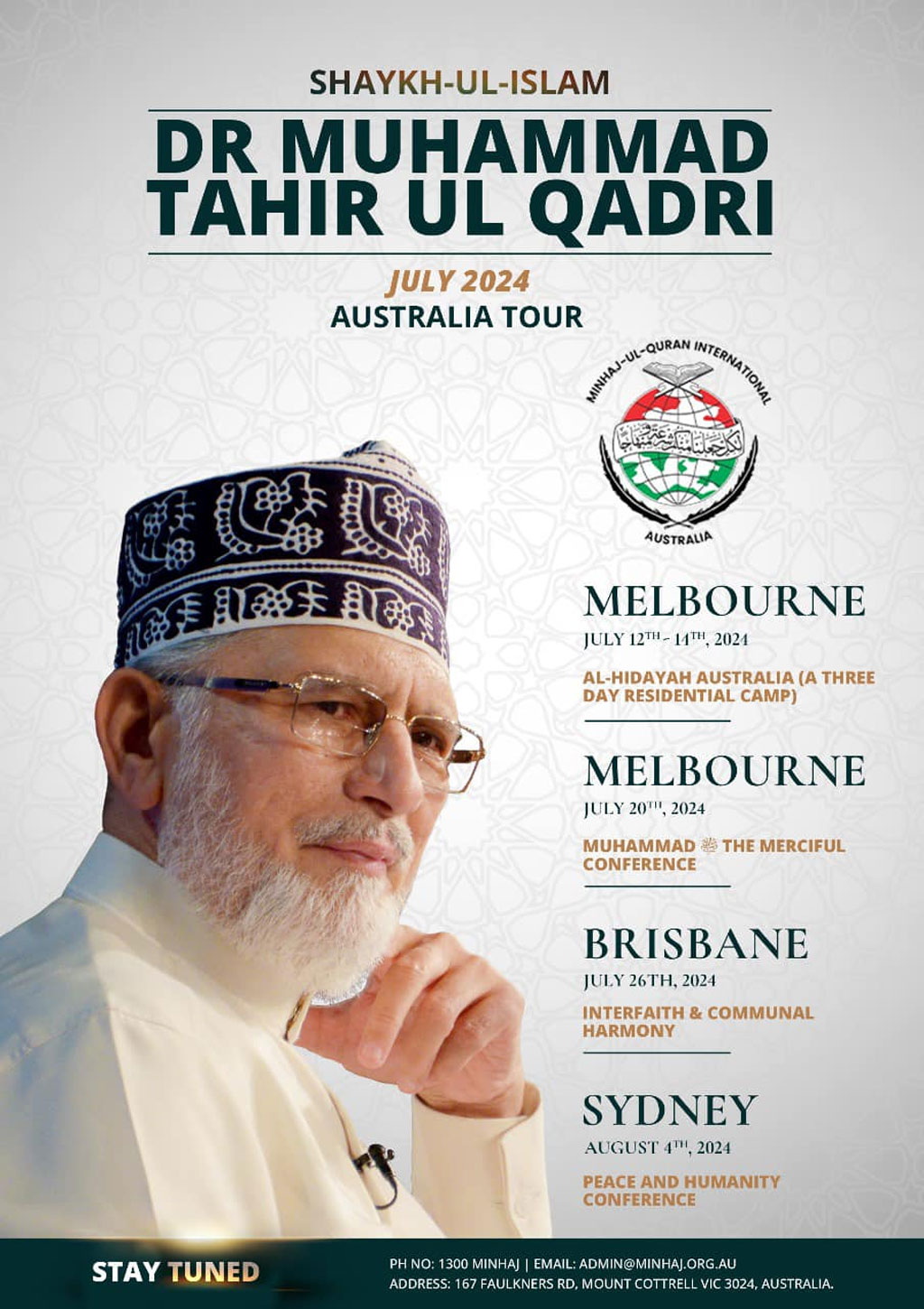 shaykh ul islam australia tour 2024