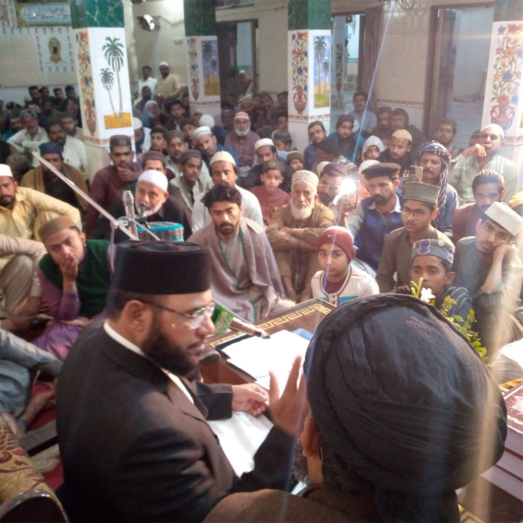 Allama Muhammad Faiz Basheer Qadri Address Dars Irfan ul Quran in Chiniot