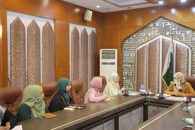 Annual Progress & Action Plan Presented by Mustafavi Sisters in Meeting with Dr. Ghazala Qadri