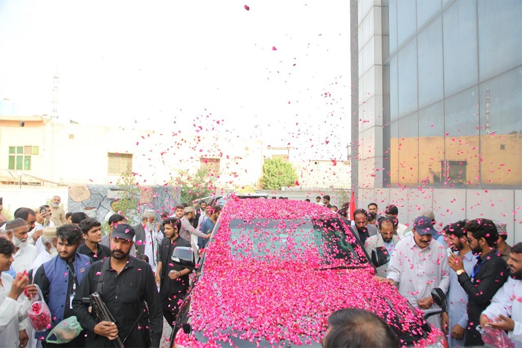 Dr Hassan Mohi-ud-Din Qadri Arrival-at Workers Convention Wah Cantt 2025