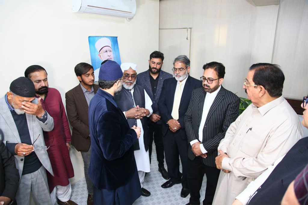 Dr Hassan Mohi-ud-Din Qadri inaugurated the accommodation block for Minhajians