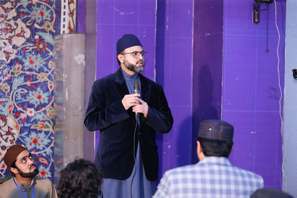 Dr. Hassan Mohi-ud-Din Qadri welcomed the participants of Itikaf city 2025