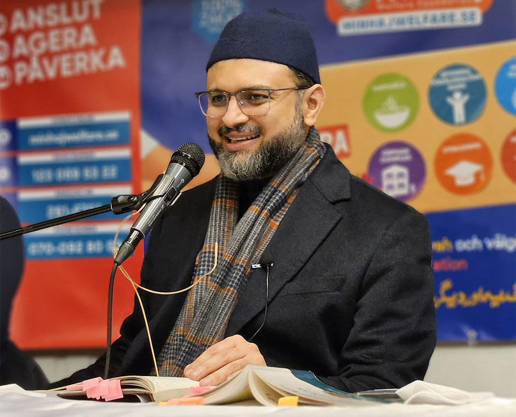 Dr. Hassan Mohiuddin Qadri Addresses MQI Sweden Worker's Convention in Märsta