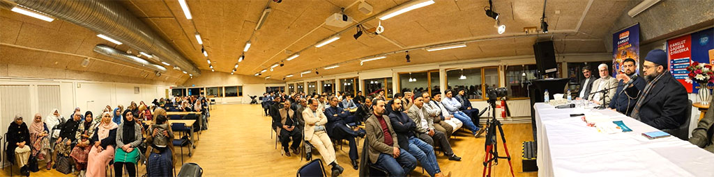 Dr. Hassan Mohiuddin Qadri Addresses MQI Sweden Worker's Convention in Märsta