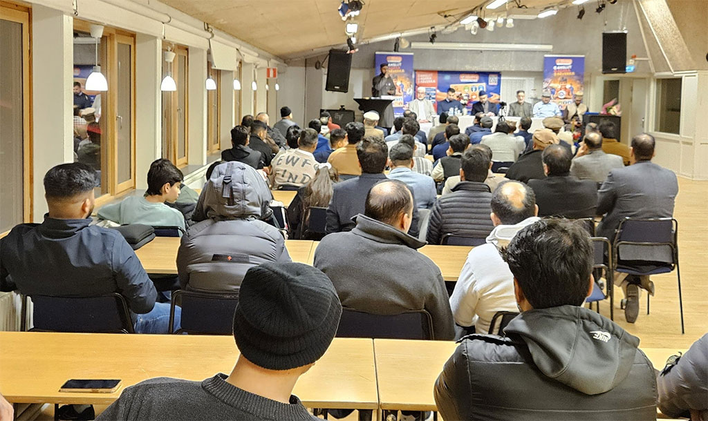 Dr. Hassan Mohiuddin Qadri Addresses MQI Sweden Worker's Convention in Märsta