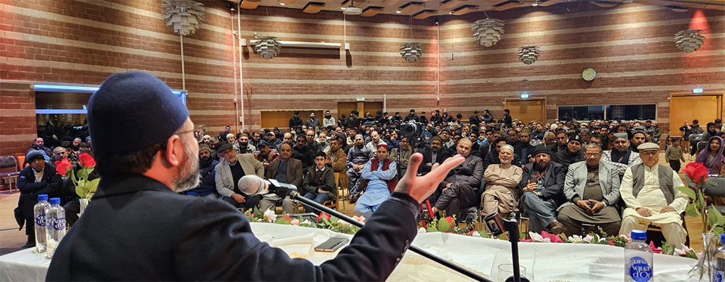 Dr-Hassan-Qadri-Addresses Miraj un Nabi Conference in Stockholm