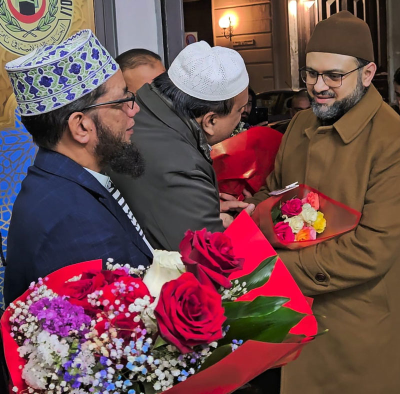 Dr. Hassan Mohiuddin Qadri Receives Warm Welcome from MQI Representatives in Napoli