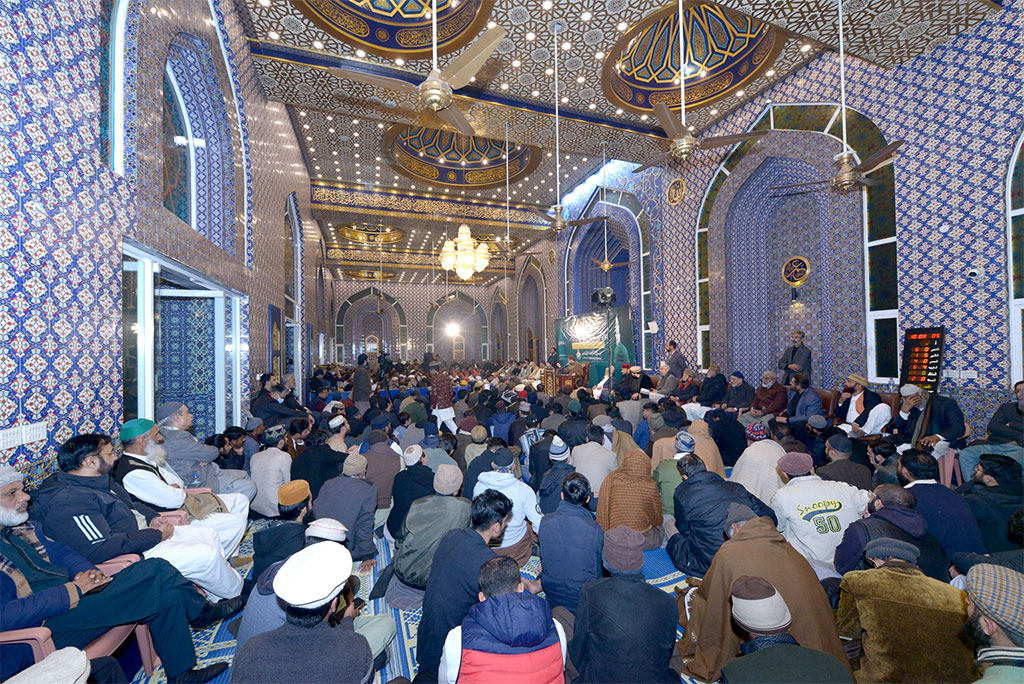 Dr Hassan Qadri address Monthly spiritual gathering of gosha e durood