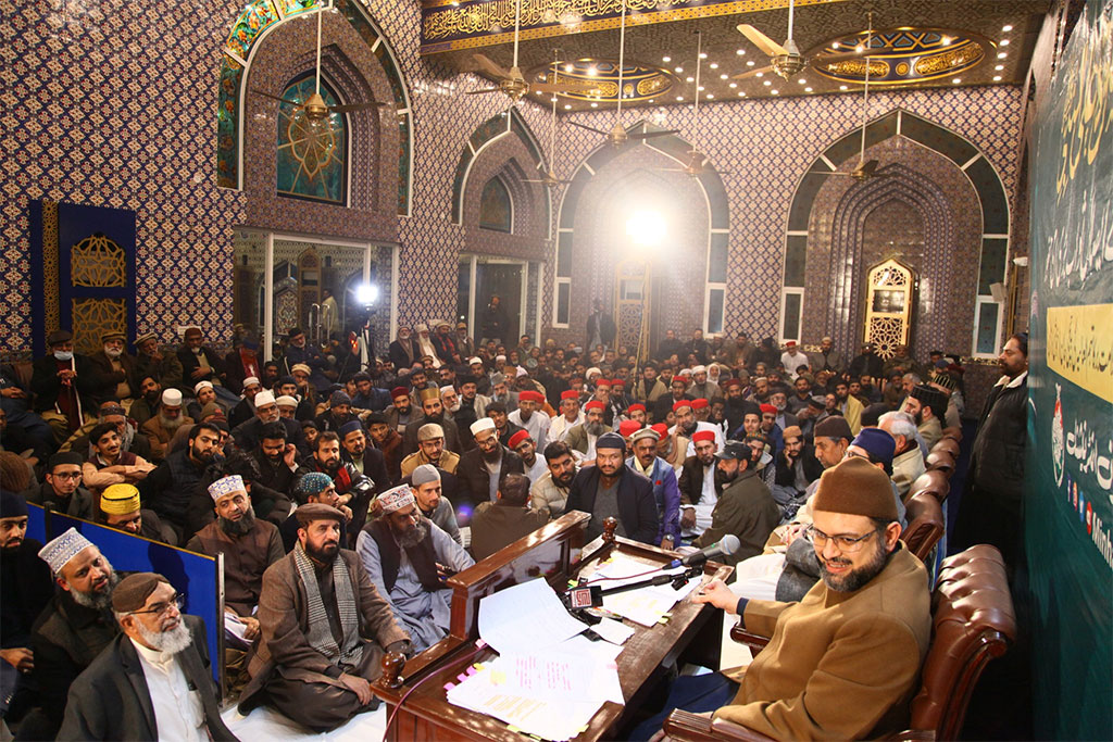 Dr Hassan Qadri address Monthly spiritual gathering of gosha e durood