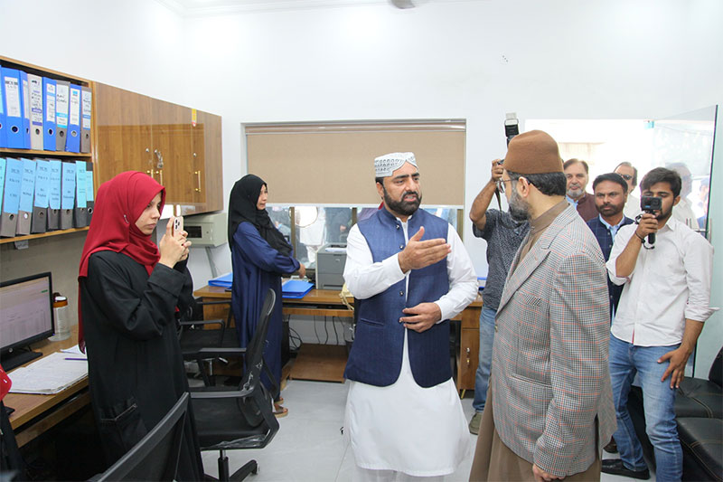 Dr Hassan Qadri inauguration adminblock principaloffice Minhaj college for women
