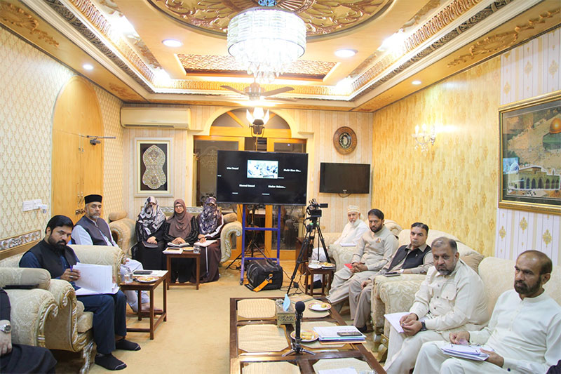 Dr Hassan Qadri meeting deputy nazimeen aala forum