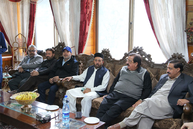 Dr Hassan Qadri visit chief house kaghan Syed Muzammil shah