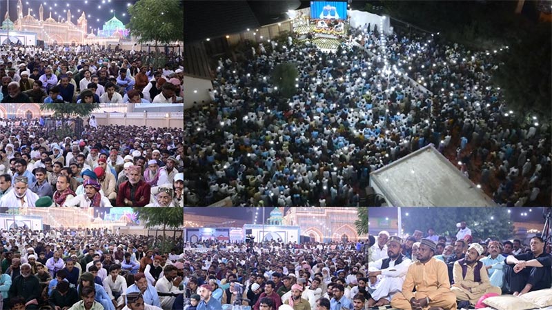 Dr Hussain Qadri Addresses Spiritual Gathering at Pir Zakri Dargah Nawabshah