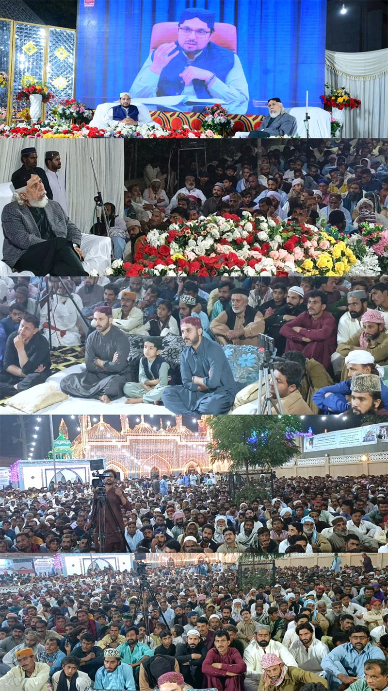 Dr Hussain Qadri Addresses Spiritual Gathering at Pir Zakri Dargah Nawabshah