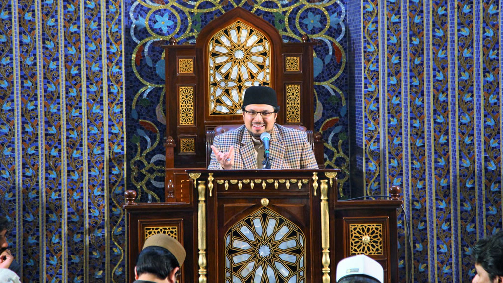 Dr Hussain Qadri address Khutba Jummah in Jamia Shaykh-ul-islam