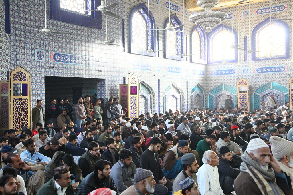 Dr Hussain Qadri address Khutba Jummah in Jamia Shaykh-ul-islam