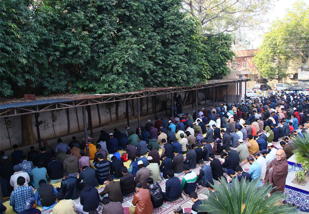 Dr Hussain Qadri address Khutba Jummah in Jamia Shaykh-ul-islam