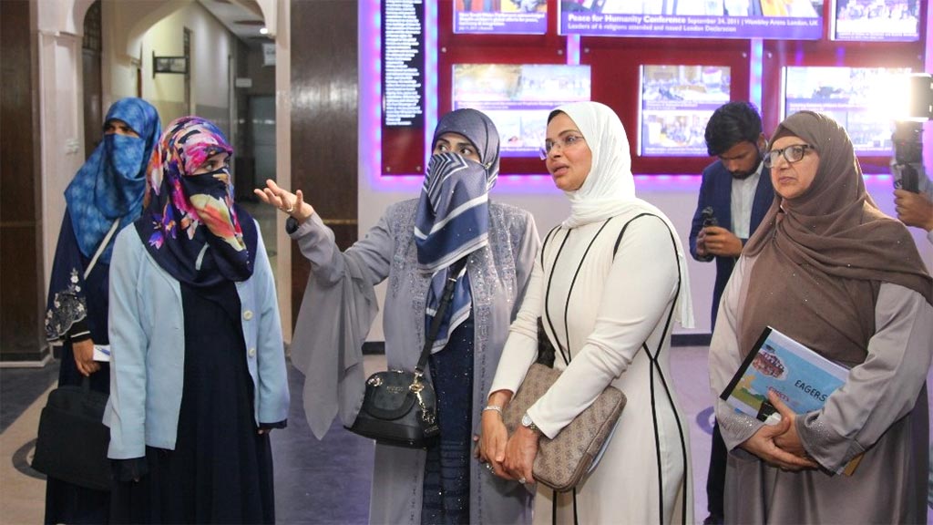 Dr Reham Abi Sina Visit Minhaj ul Quran International with Faiza Hussain Qadri