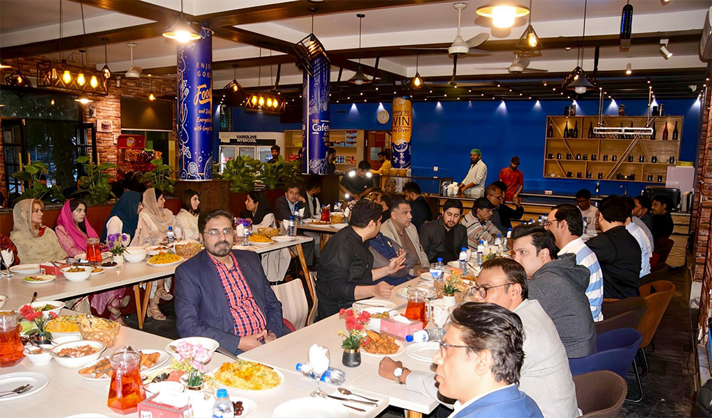 Iftar dinner in honor of senior journalists at Minhaj University Lahore 