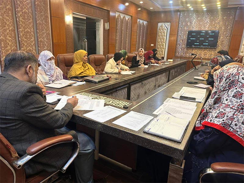 Minhaj-ul-Quran Women League conducted an important meeting with Group Head MWL, respected Colonel Khalid Javed