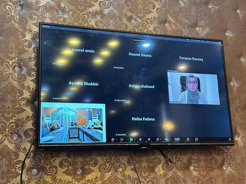 Minhaj-ul-Quran Women League conducted an important meeting with Group Head MWL, respected Colonel Khalid Javed