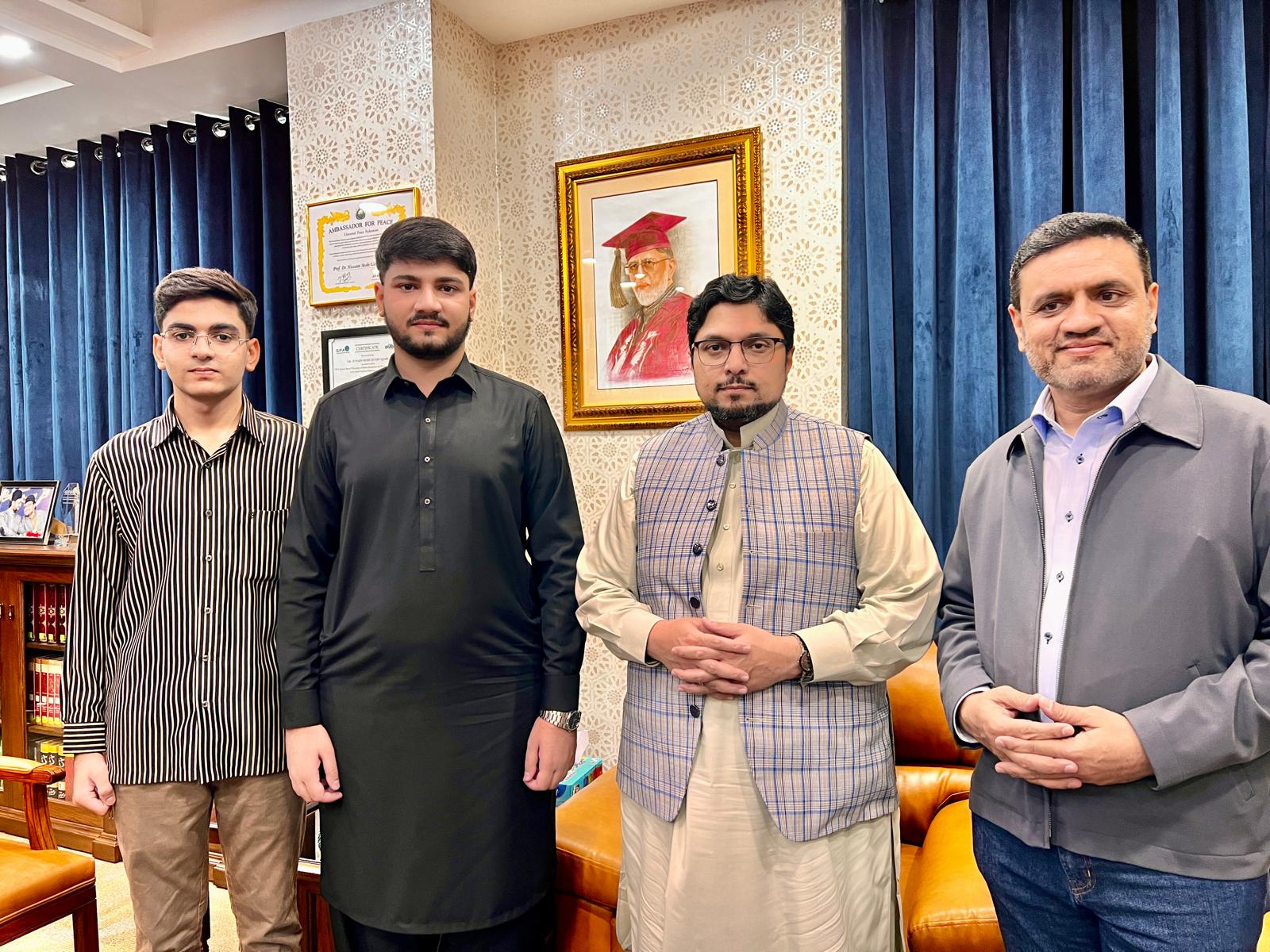 Mian Imran Ali meets Dr Hussain Mohi ud Din Qadri
